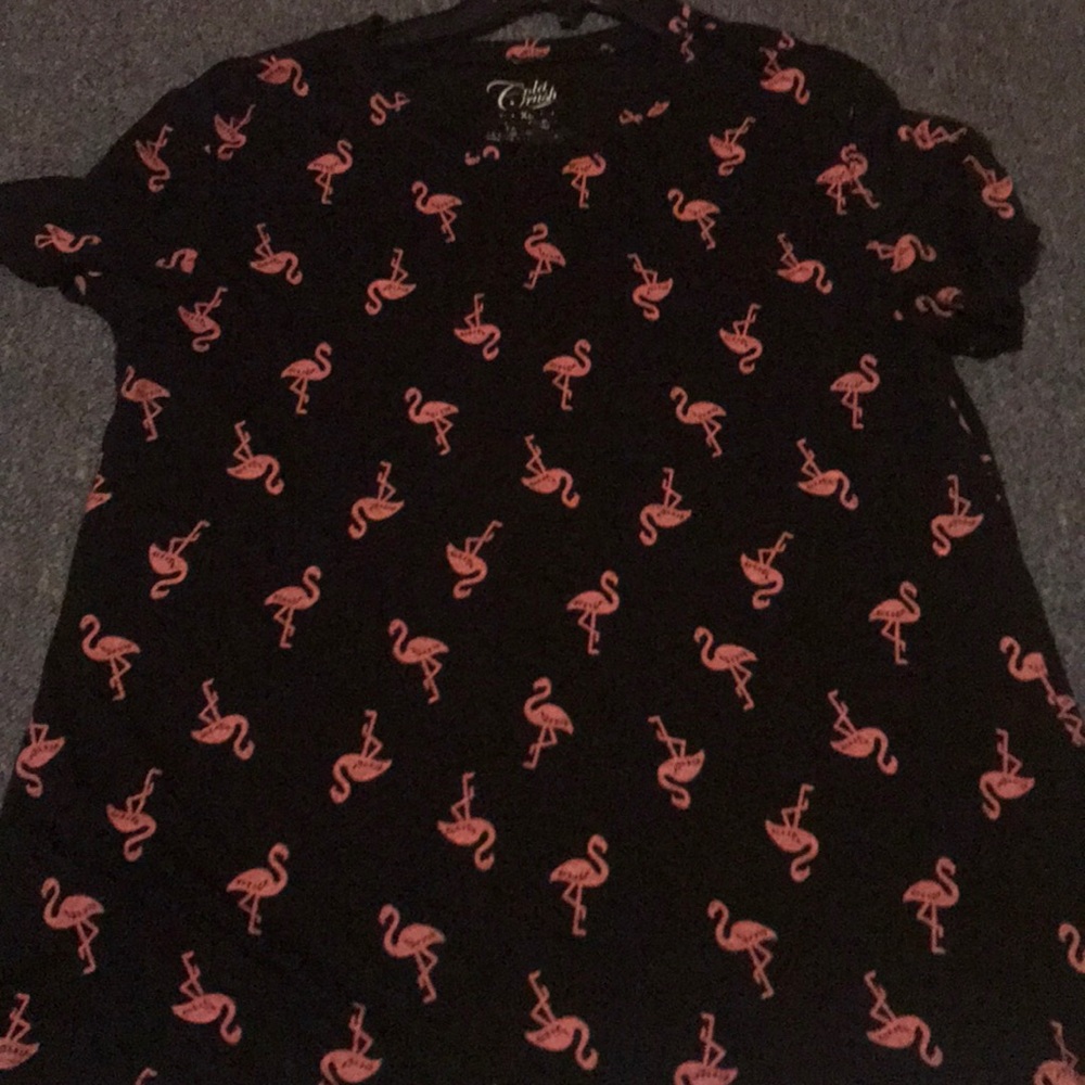 Flamingo Pink and Black Top